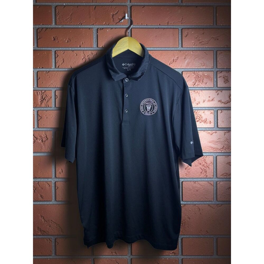 Columbia Golf Inter Miami CF Black Polo Shirt Men's XL - Picture 1 of 3